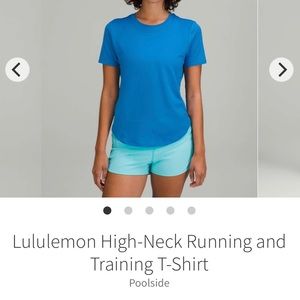 Lululemon high neck run and train tee BNWT